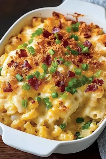 Loaded Baked Potato Mac And Cheese