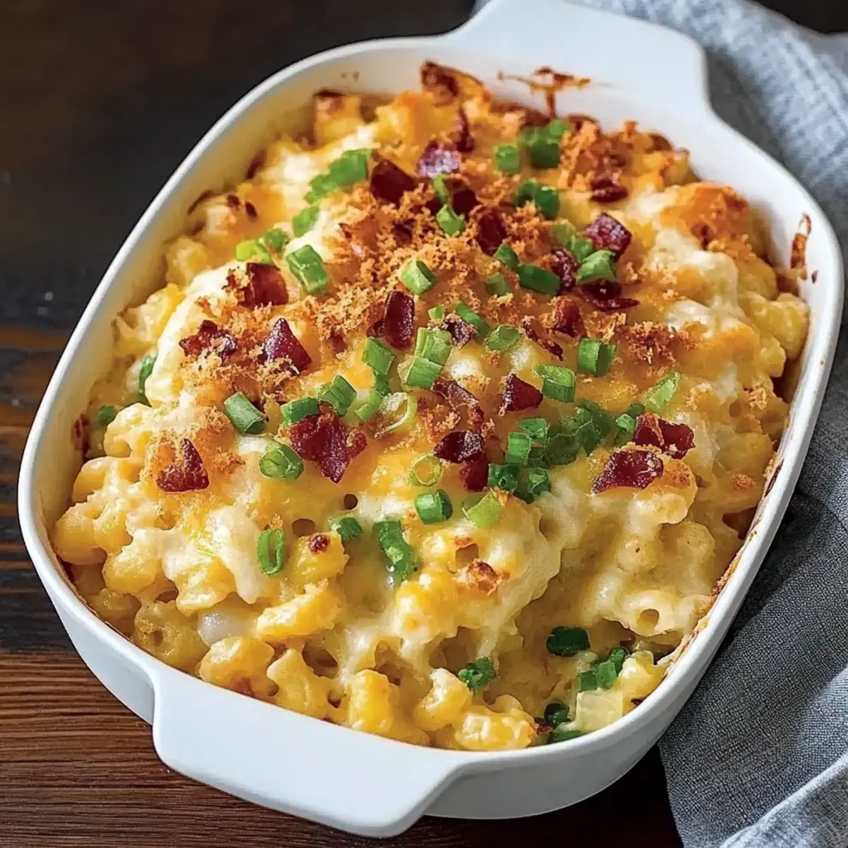 Loaded Baked Potato Mac And Cheese
