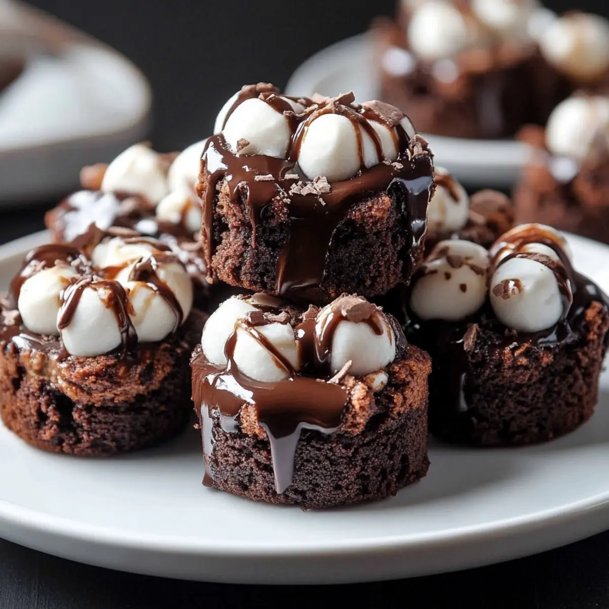 Hot Cocoa Brownie Bites