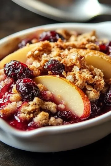 Pear Cranberry Crisp