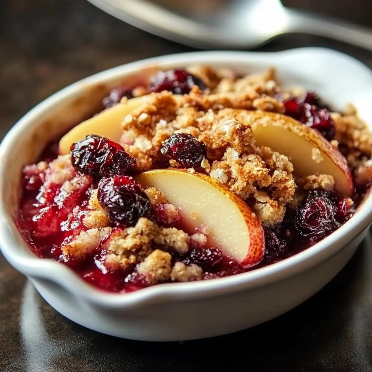 Pear Cranberry Crisp