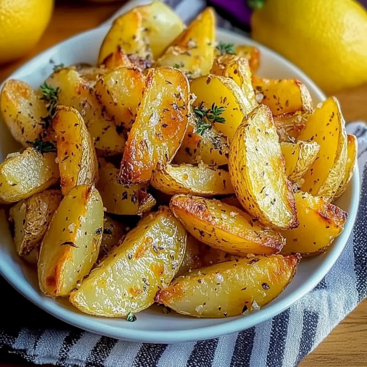 Crispy Greek Lemon Potatoes