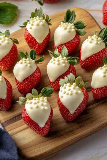 White Chocolate Covered Strawberries