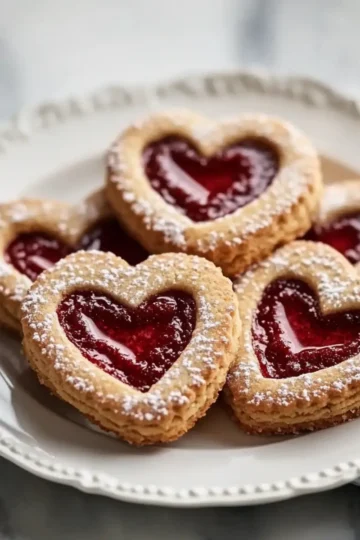 Valentines Linzer Cookies