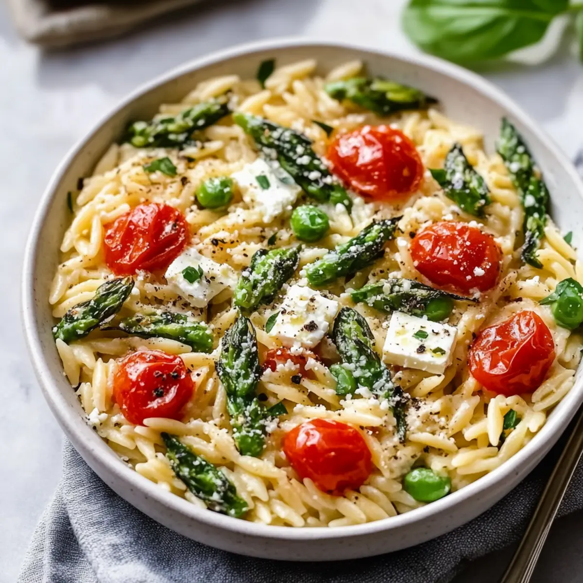 Healthy Baked Feta Orzo