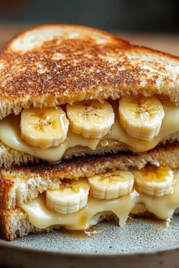 Honey Banana Grilled Cheese Sandwich