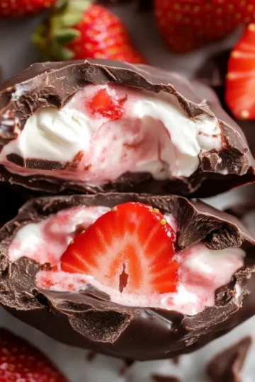 Chocolate Strawberry Yogurt