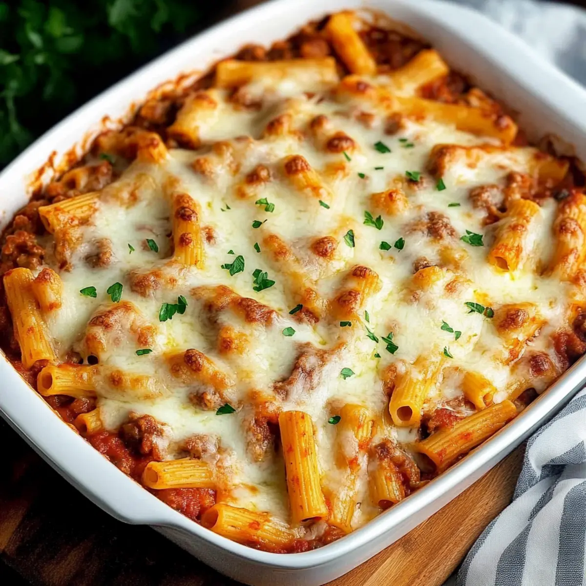 Cheesy Baked Ziti