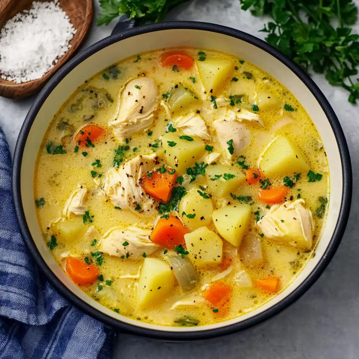 Comforting Chicken Soup with Potatoes