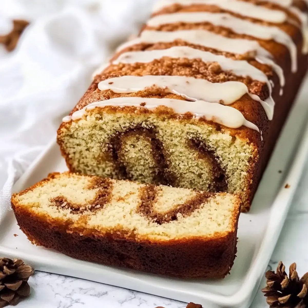 Cinnamon Keto Eggnog Bread