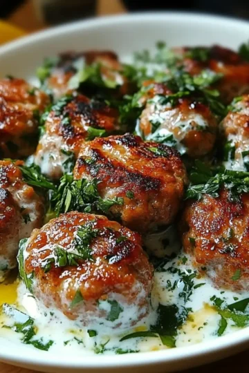Chicken Kofta with Garlic Yogurt