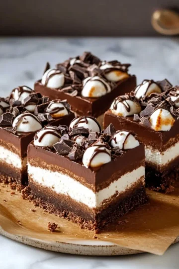 Hot Chocolate Cheesecake Bars