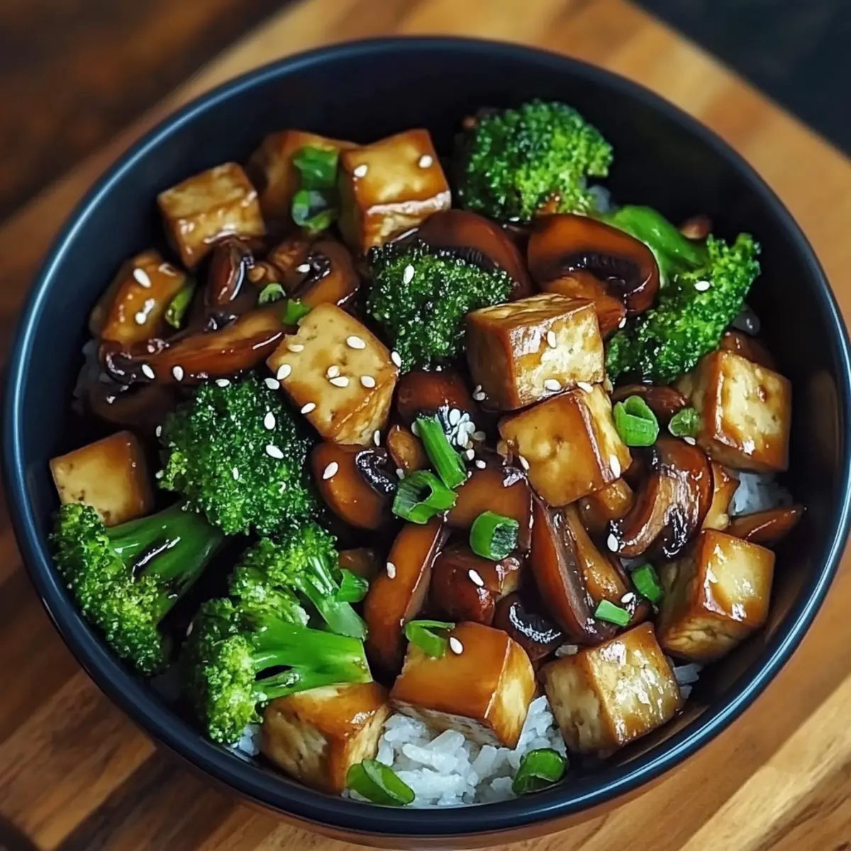 Mushroom and Tofu Stir-Fry