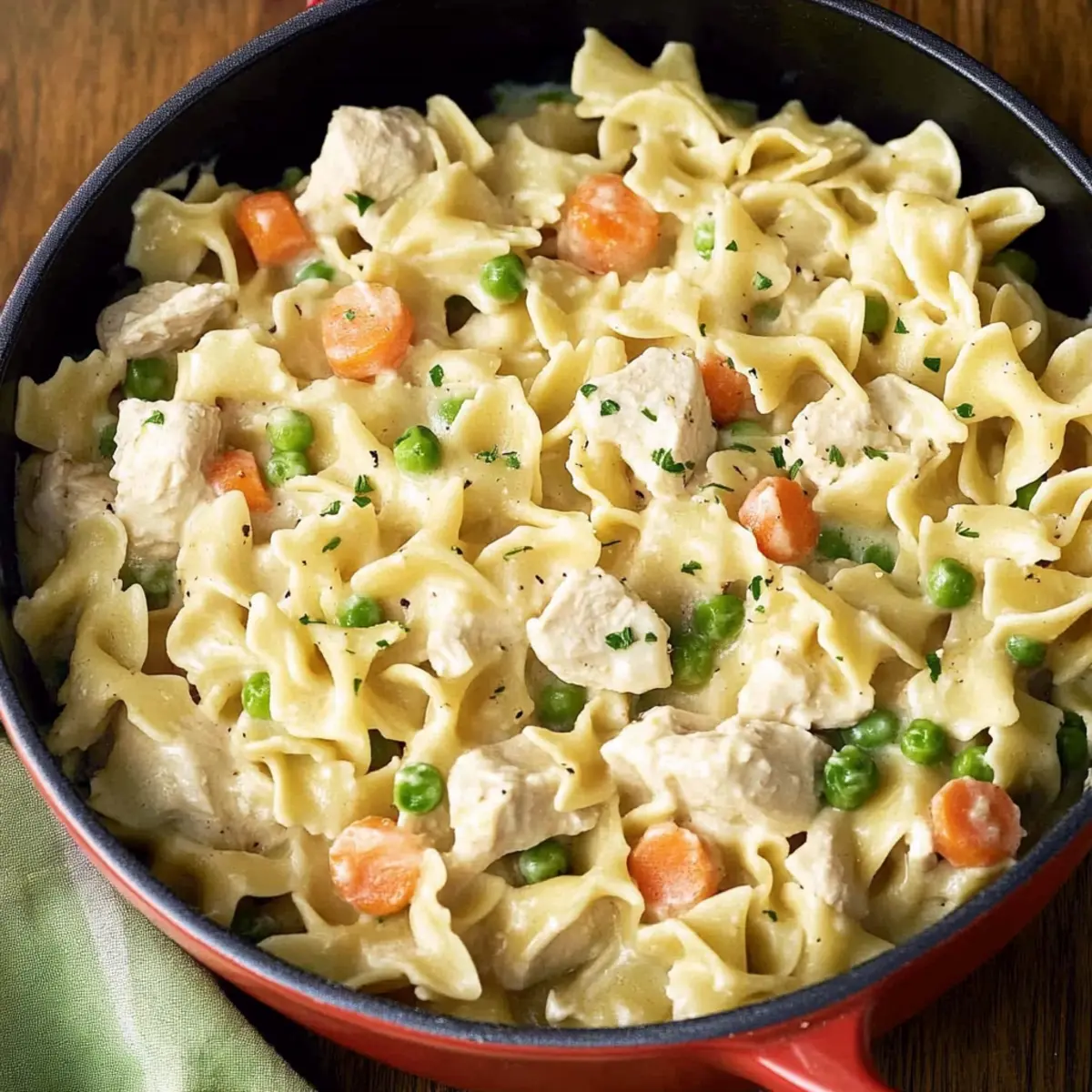 Chicken Pot Pie Noodles