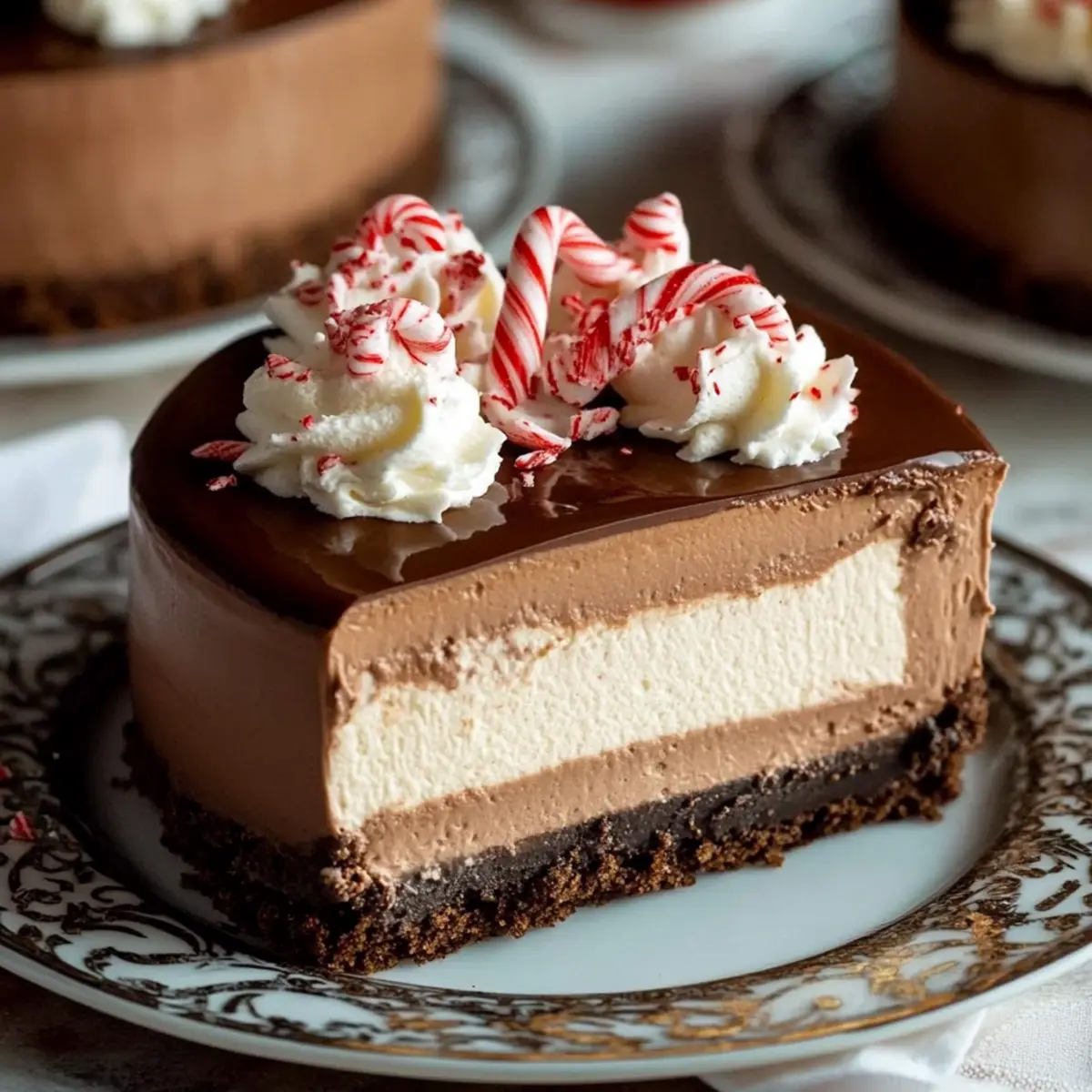 Peppermint Mocha Cheesecake