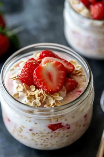 Strawberry Cheesecake Overnight Oats