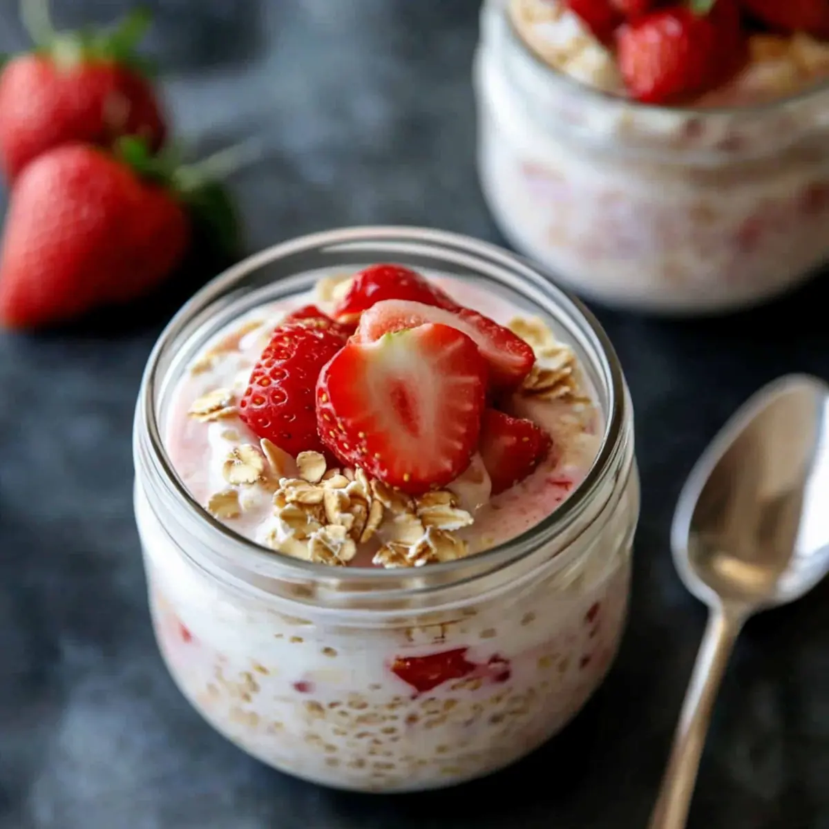 Strawberry Cheesecake Overnight Oats