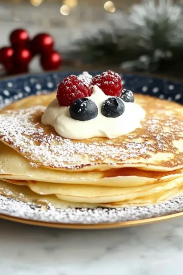 Eggnog Crêpes
