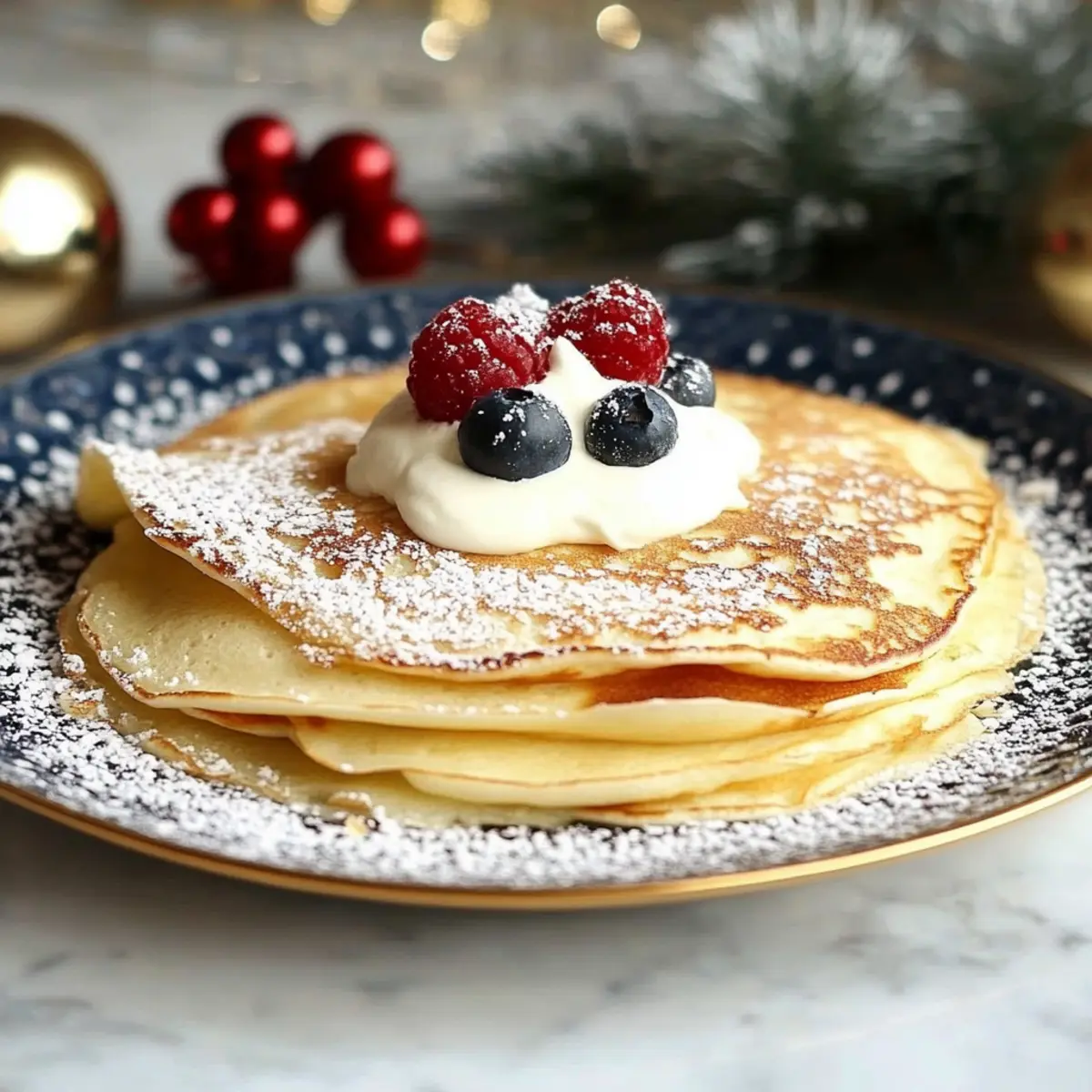 Eggnog Crêpes