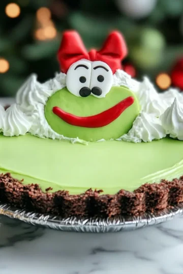 No Bake Grinch Pie