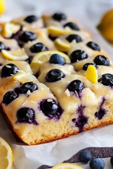 Lemon Blueberry Focaccia Bread