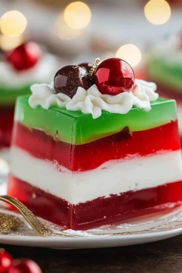 Easy Layered Christmas Jello