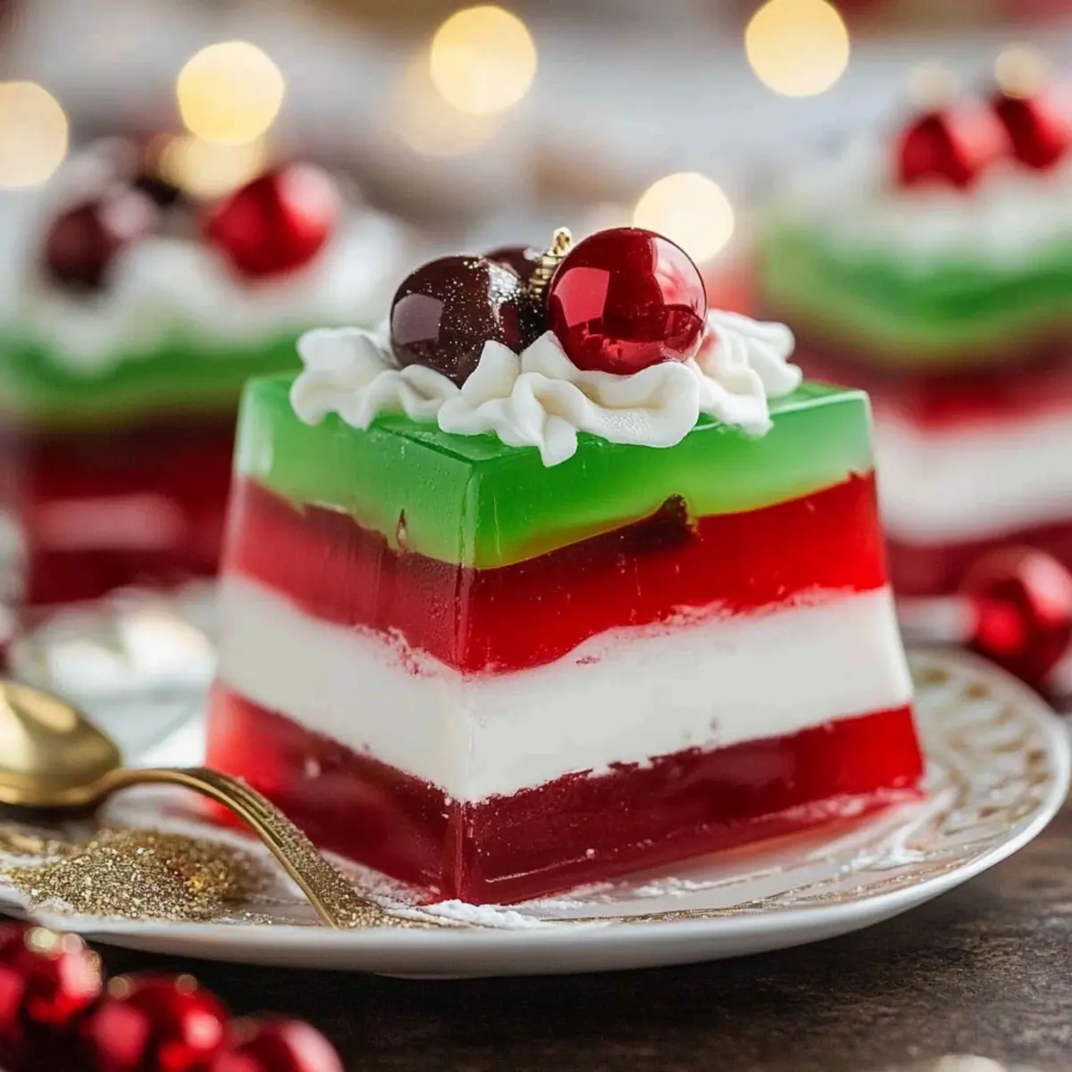 Easy Layered Christmas Jello