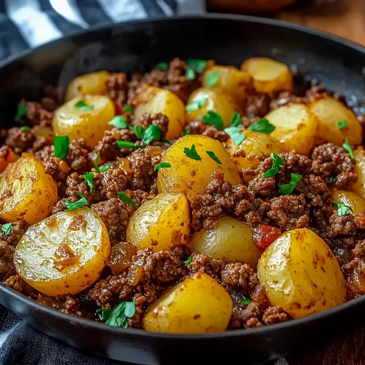 Ground Beef Potato Skillet