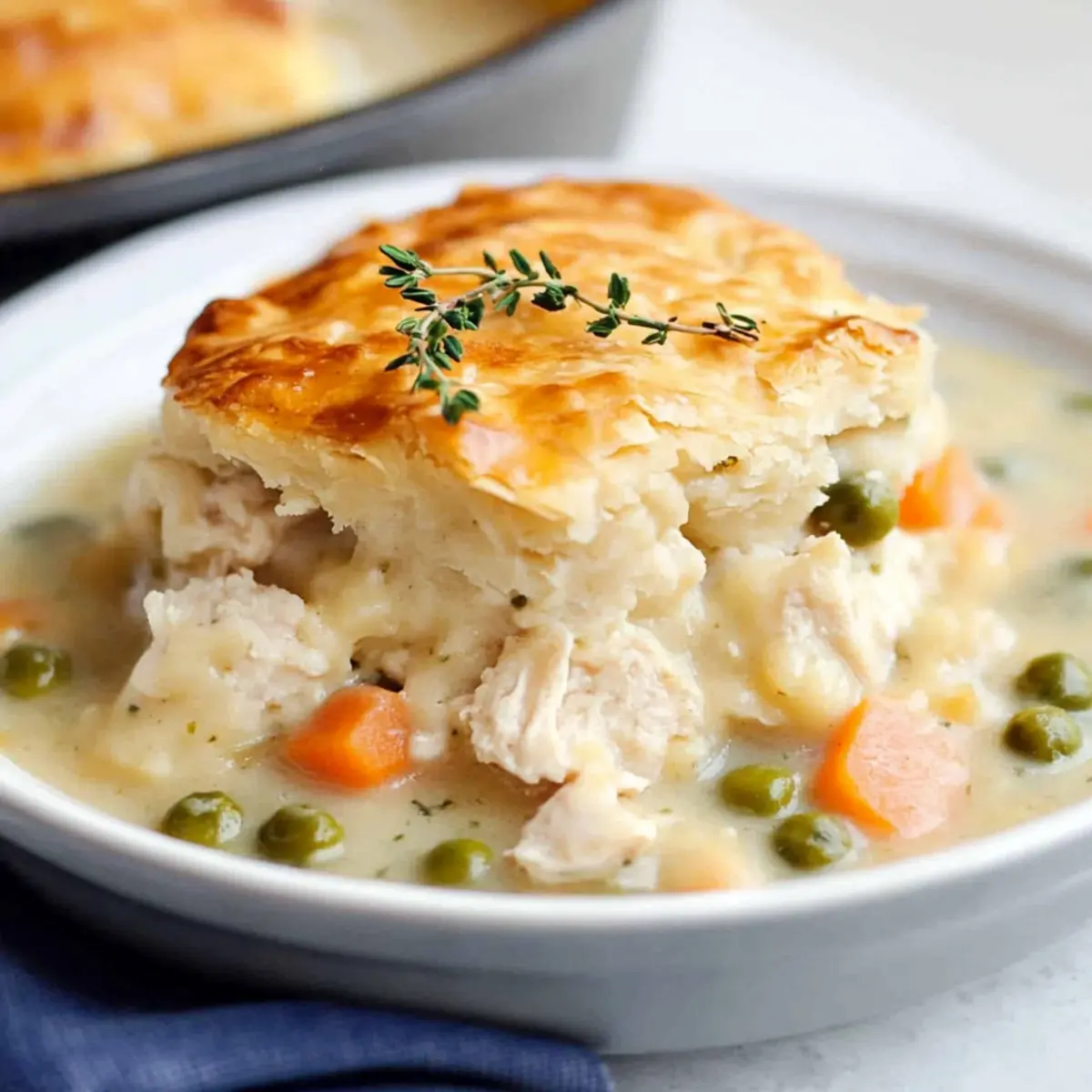 Chicken Pot Pie Cobbler