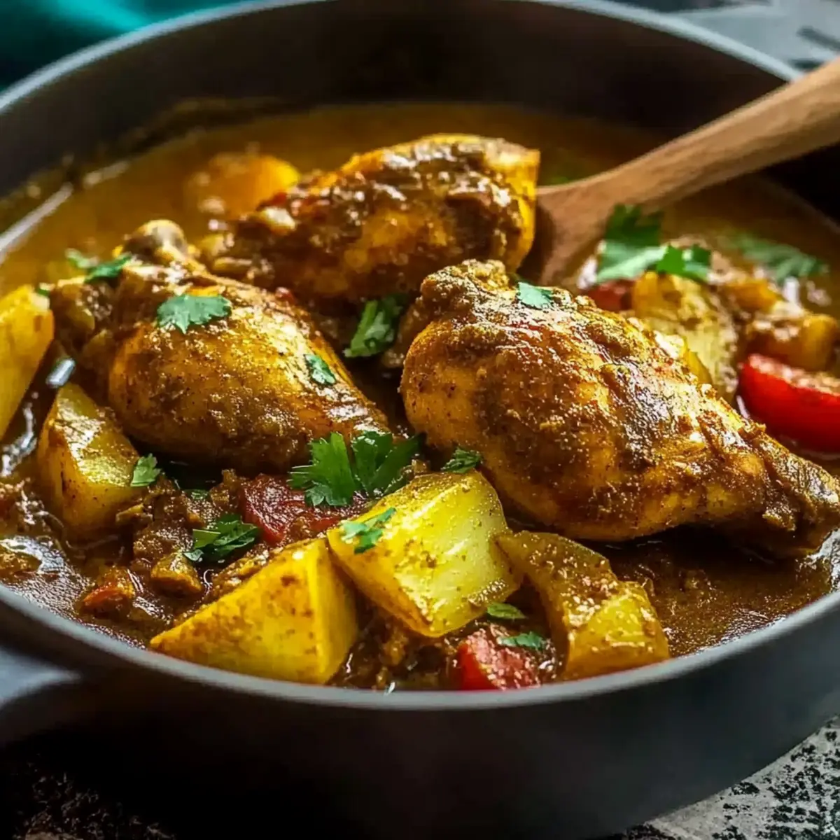 Authentic Jamaican Curry Chicken